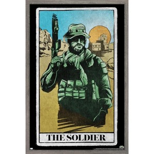 Trends International Call of Duty: Modern Warfare 2 - Captain Price Tarot Card Framed Wall Poster Prints - 1 of 4