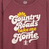 Women's - Country Casuals - Women's Lightweight French Terry Long Sleeve Shirt Lightweight French Terry Wide Neck Long Sleeve Shirt - 2 of 4