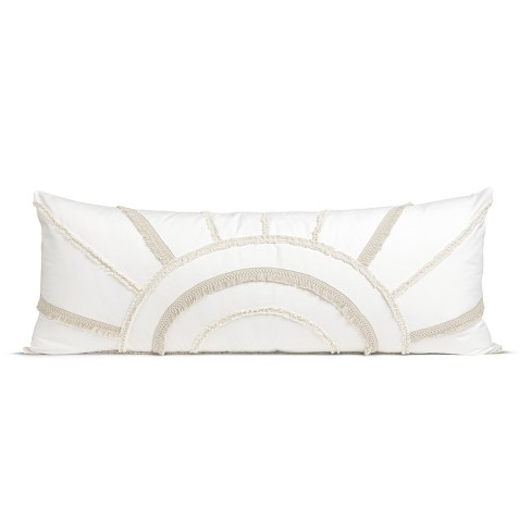 Sweet Jojo Designs Body Pillow Cover (Pillow Not Included) 54in.x20in. Tufted Sun Ivory Beige - image 1 of 4