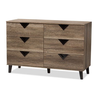 Wales Modern and Contemporary Wood Chest Light Brown - Baxton Studio