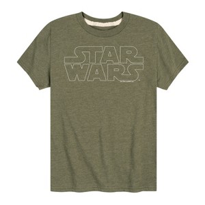 Boys' - Star Wars - Logo Outline Short Sleeve Graphic T-Shirt - 1 of 4
