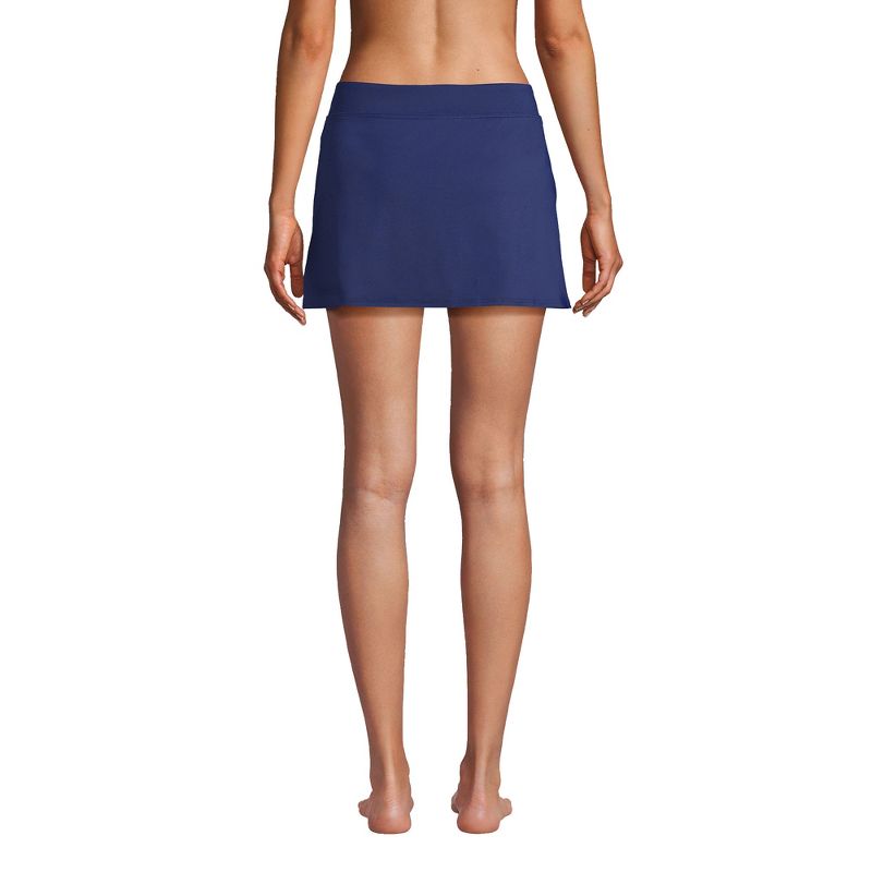 Lands' End Women's Long Chlorine Resistant Tummy Control Swim Skirt Swim Bottoms, 2 of 6