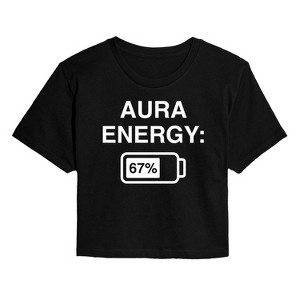 Women's - Instant Message - Aura Energy 67 Cropped Graphic T-Shirt - 1 of 4