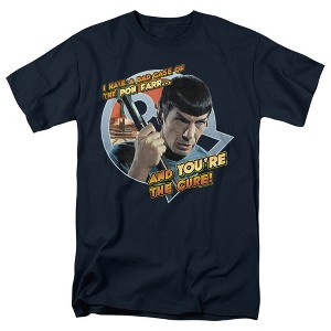Star Trek Pon Far Adult T-Shirt Navy - 1 of 4