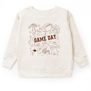 Football Game Day Collage - Kids Toddler Sweatshirt and Kids Youth Sweatshirt - 1 of 2