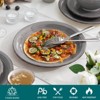 vancasso 16 Pieces Poreclain Dinnerware Set, Hand-painted Set for 4 Person,Grey Color - 3 of 4