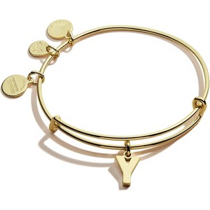 Alex and Ani Expandable Bangle for Women, Initials A to Z Letter Charms, Shiny Finish, 2 to 3.5 in - 1 of 4