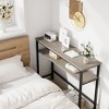 2 Tier Entryway Table, Console Tables with Storage, 39.3¡±Rustic Sofa Table with Adjustable Shelf - 4 of 4