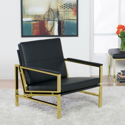 Studio Designs Home Atlas Modern Accent Chair with Padded Armrests Accent Armchair