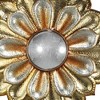 HomeRoots 36" Gold Metal Flower Framed Accent Mirror - 4 of 4