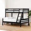 Induzy Solid Wood Kids' Bunk Beds Matte Black - South Shore: Twin Loft Bed, Unupholstered, Ages 0-9, No Box Spring Needed - 2 of 4