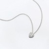 Pure Collection by Ross-Simons 0.10 ct. t.w. Diamond Heart Cluster Necklace in Sterling Silver Size 16 - 3 of 4
