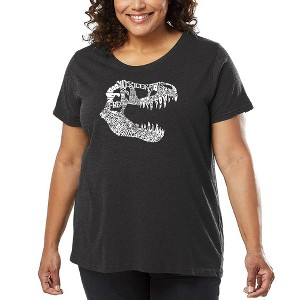 LA Pop Art Women's Word Art T-shirt - TREX - 1 of 4
