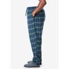KingSize Men's Big & Tall Flannel Plaid Pajama Pants - 4 of 4