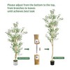 LOVMOR Artificial Olive Tree 7.9ft Artificial Plants,Extra Long Faux Olive Tree for Modern Home Office Living Room Floor Decor Indoor - 2 of 4