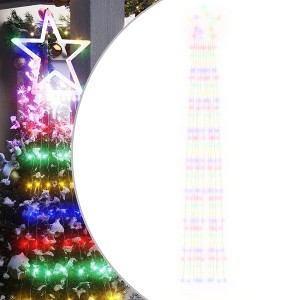 vidaXL Christmas Tree Light Colorful Plastic, PVC, Copper - 1 of 4