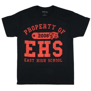 Seven Times Six High School Musical Shirt Womens Property Of East High Boyfriend Fit Tee Black - 1 of 3