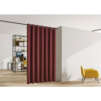 Legacy Decor Blackout Room Divider Panel Privacy Partition Heavyweight Premium Fabric Thermal Insulated Grommet Top