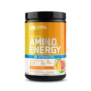 Optimum Nutrition Amino Energy + Electrolytes Dietary Supplement Powder - Sunkissed Citrus - 30 Servings - 1 of 4