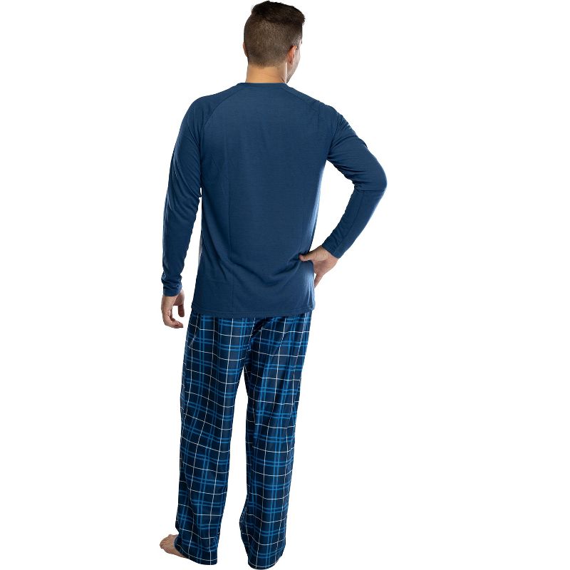 Harry Potter Men's Raglan Shirt And Plaid Pants Pajama Set, 2 of 5