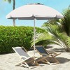 Sapphtopaz 5.7Ft Patio Umbrella Portable UV-Proof Beach Umbrella for Sand with 2 Cup Holders & Hooks for Garden, Beach, Backyard - 3 of 4