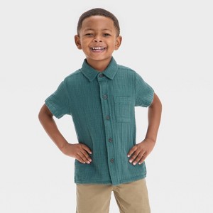 Toddler Boys' Double Weave Woven Shirt - Cat & Jack™ - 1 of 3