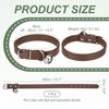 Unique Bargains Dog Collar with Bell Adjustable Buckle PU Leather Dog Collars - 2 of 4