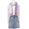 INSPIRE CHIC Women's Contrast Color Imitation Cashmere Ombre Fringe Soft Winter Warm Scarves 1Pc - 2 of 4