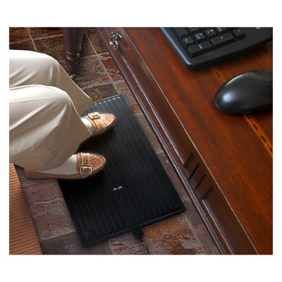 Cozy Black 16" x 36" Electric Heated Rubber Floor Mat