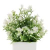 Unique Bargains Artificial Tree Bellflowers in Mini Square Cup Plastic 2.64"x2.64"x6.69" 1 Pc - 4 of 4