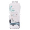 NoJo Penguin White, Aqua, and Gray "Let it Snow" Christmas Photo Op Super Soft Baby Blanket - 3 of 4