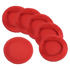Unique Bargains Round Washable Elastic Bar Stool Cover for Dia 11"-16" Chair 6 Pcs - 1 of 4