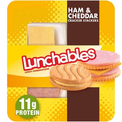 Oscar Mayer Lunchables Ham & Cheddar Cheese Cracker Stackers - 3.5oz