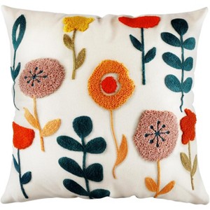 LISM Cotton Canvas Boho Embroidered Pillowcases - 1 of 4