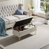 NicBex 38" Storage Bench Rectangle Ottoman with Storage Velvet Fabric Upholstered Bench for Bedroom, Entryway - 4 of 4