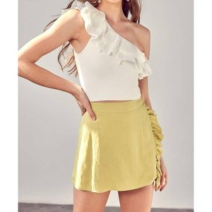Women's One Shoulder Knit Top - DO+BE - 1 of 3