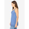 Woman Within Plus Size Lace-Trim V-Neck Tank - 4 of 4