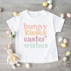 The Juniper Shop Bunny Kisses Easter Wishes Youth Short Sleeve Tee - 2 of 2