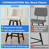 Gericco 26" Swivel Bar Stools, Upholstered Swivel Counter Stools with Back, Modern Kitchen Island Stools with Solid Wood Legs - 2 of 4
