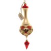 Christina's World 11.0 Inch Set Of 2 Holly Diamonds Christmas Drop Leaves Tree Ornaments - 2 of 4