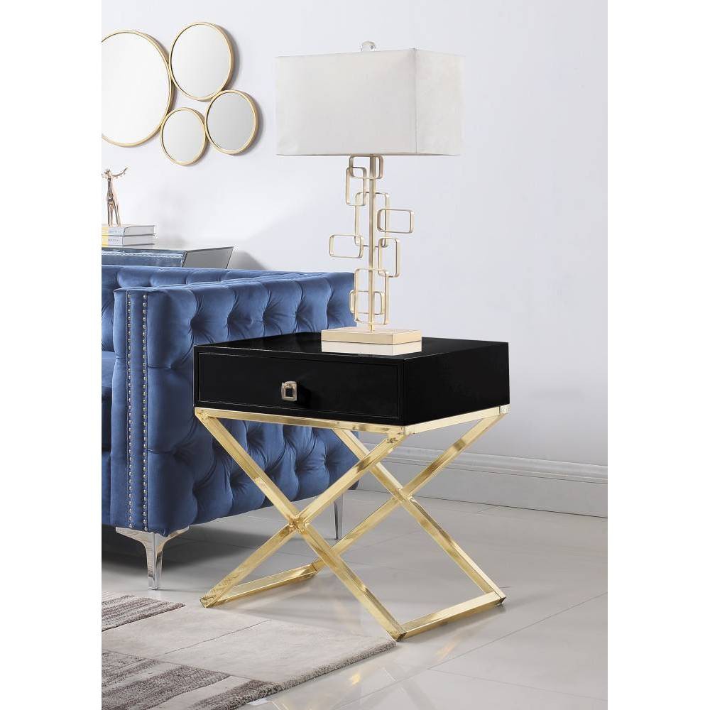 Rochester Side Table Black - Chic Home Design was $359.99 now $215.99 (40.0% off)