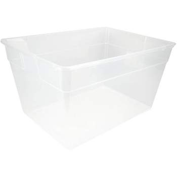 Sterilite Plastic Stacking Storage Container with Latching Lid for Seasonal Decorations and Space Saving Organization