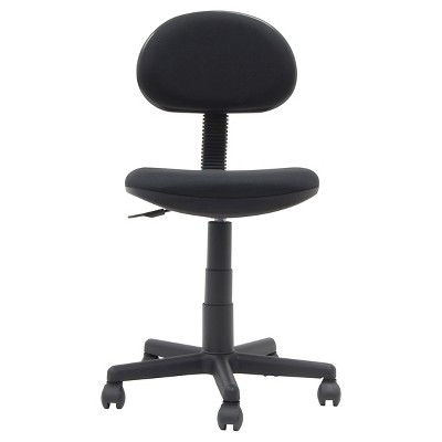 Task Chair Black - Studio Designs: Pneumatic, Swivel, 5-Star Base, Contoured Seat