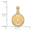 Black Bow Jewelry 14k Yellow Gold Colorado State Rams NCAA Small Pendant - 2 of 3