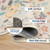 Floral Living Room Rugs, Washable Area Rug for Bedroom, Non-Slip Low Pile Carpet, Foldable Printed Rug for Dinning Room Office - 3 of 4