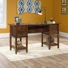 HomeStock Viabella Executive Desk – Brown – 59.06" L x 19.45" W x 30.04" H – 5 Year Limited Warranty - 3 of 4
