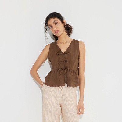 Women's Tie-Front Vest - Wild Fable™