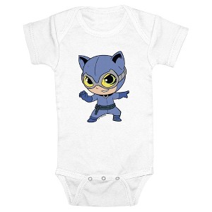 Infant's DC Super Friends Chibi Catwoman Bodysuit - 1 of 3