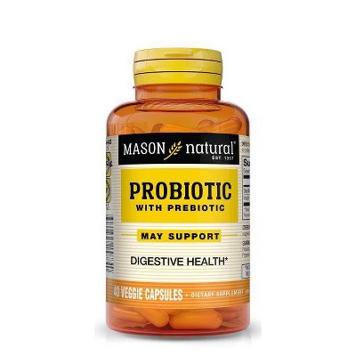 Mason Natural Probiotic with Prebiotic for Digestive Health - 40ct