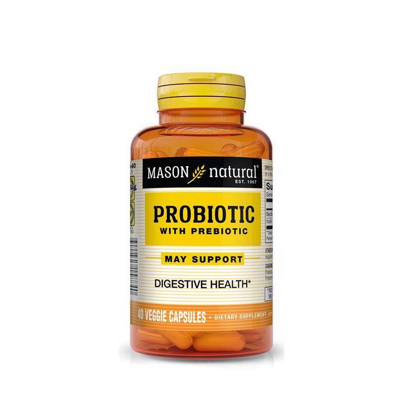 Mason Natural Probiotic with Prebiotic for Digestive Health - 40ct, 1 of 5
